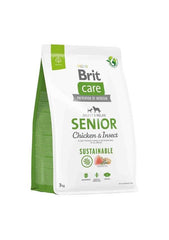 Brit Care Sustainable Tavuklu ve Pirinçli Larva Proteinli Yaşlı Köpek Kuru Maması 3 kg
