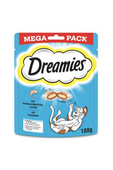 Dreamies Mega Pack İç Dolgulu Somonlu Kedi Ödül Bisküvisi 180 gr