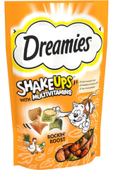 Dreamies ShakeUps Multivitamin Tavuklu & Kedi Nanesi ve Ördek Aromalı Yetişkin Kedi Ödül Maması 55 gr
