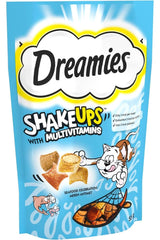 Dreamies ShakeUps Multivitamin Ton Balıklı & Somon ve Karides Aromalı Yetişkin Kedi Ödül Maması 55 gr
