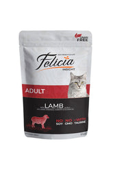Felicia Tahılsız Kuzulu Yetişkin Kedi Pouch Yaş Maması 85 gr