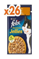 Felix Sensations Tavuklu ve Havuçlu Yetişkin Kedi Yaş Maması 26 X 85 gr
