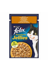 Felix Sensations Tavuklu ve Havuçlu Yetişkin Kedi Yaş Maması 85 gr