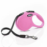 Flexi New Classic Tape Şerit Otomatik Köpek Gezdirme Tasması Pembe 5Mt S