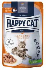 Happy Cat Tahılsız Ördekli Kısırlaştırılmış Yetişkin Kedi Yaş Maması 85 gr