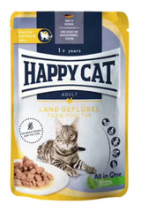 Happy Cat Tahılsız Tavuklu Kısırlaştırılmış Yetişkin Kedi Yaş Maması 85 gr
