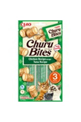 Inaba Churu Bites Tavuk Sargılı ve Ton Balıklı Yetişkin Kedi Krama Ödül Maması 3X10 gr