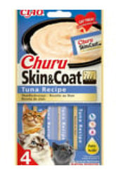 Inaba Churu Skin&Coat Ton Balıklı Yetişkin Kedi Krama Ödül Maması 4X14 gr