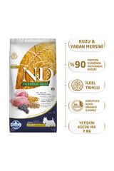 N&D A.Grain Düşük Tahıllı Kuzulu ve Yaban Mersinli Mini Irk Yetişkin Köpek Kuru Maması 7 kg