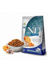 N&D Ocean Tahılsız Morina Balığı & Balkabaklı ve Portakallı Orta ve Büyük Irk Yetişkin Köpek Kuru Maması 2,5 kg