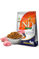 N&D Pumpkin Tahılsız Kuzulu ve Yaban Mersinli Mini Irk Yetişkin Köpek Kuru Maması 2.5 kg