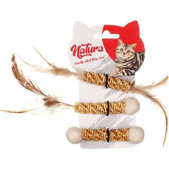Natura Tüylü İnce Kedi Diş Kaşıma Üçlü Oyuncak