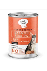 New Chef's Choice Somon Balıklı ve Pirinçli Yetişkin Köpek Konserve Yaş Maması 400 gr