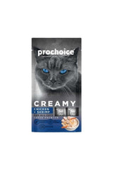 Prochoice Creamy Tavuklu ve Karidesli Yetişkin Kedi Sıvı Ödül Maması 4X15 (60 gr)