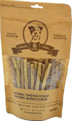 Rakun Naturel Burgu İnce Çubuk Köpek Ödül Maması 12 cm 50' li Paket (Yeni)