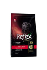 Reflex Plus Kuzulu & Pirinçli Orta ve Büyük Irk Yetişkin Köpek Kuru Maması 3 kg
