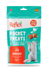 Reflex Pocket Treats Deri ve Tüy Bakımı Destekleyici Kedi Ödül Maması 60 gr