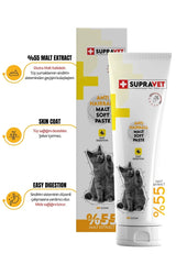 Supravet Anti Hairball Kediler Için Malt Macun 100 gr