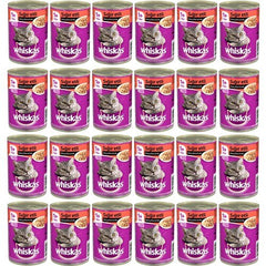 Whiskas Sığır Etli Yetişkin Kedi Konserve Yaş Maması 24X400 gr