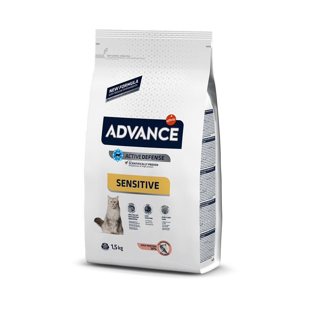 Advance Somonlu Sensitive (Hassas) Yetişkin Kedi Kuru Maması 1,5 kg