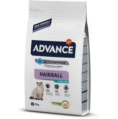 Advance Hindili Hairball (Tüy Yumağı Önleyici) Kısırlaştırılmış Yetişkin Kedi Kuru Maması 3 kg