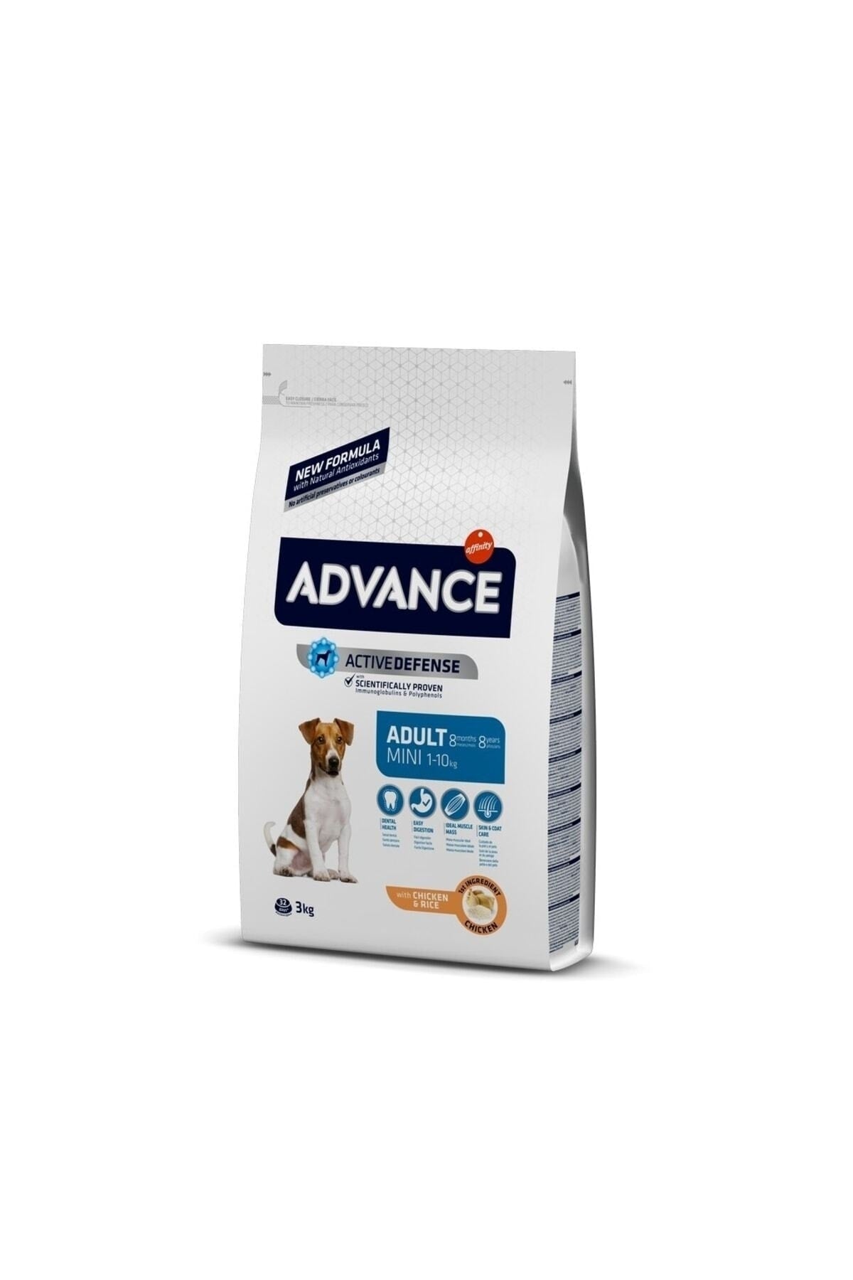 Advance Tavuklu ve Pirinçli Mini Irk Yetişkin Köpek Kuru Maması 3 kg