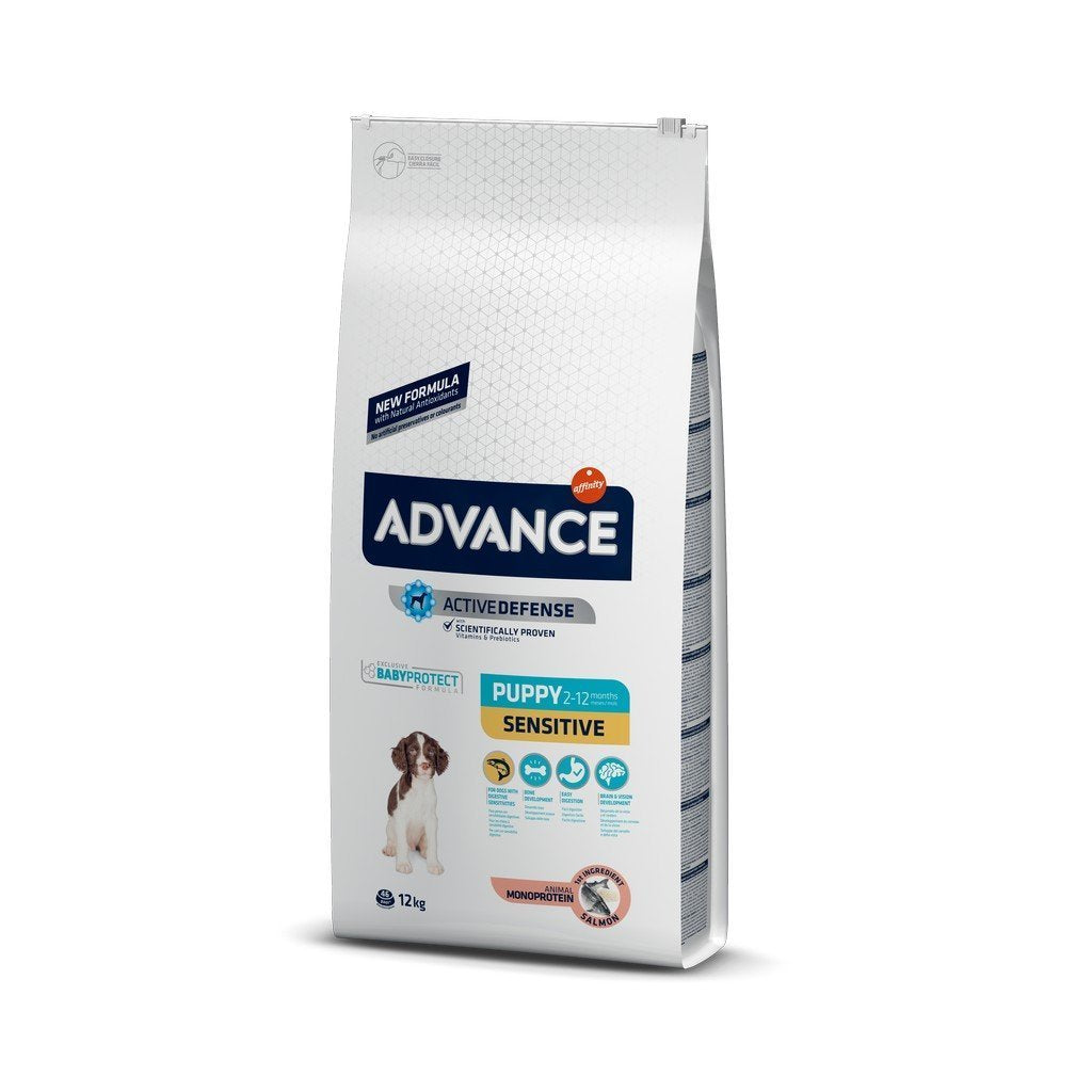 Advance Somonlu ve Pirinçli Sensitive (Hassas) Yavru Köpek Kuru Maması 12 kg