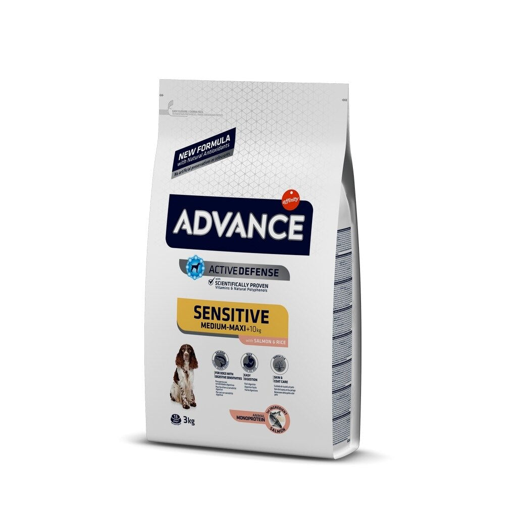 Advance Somonlu ve Pirinçli Sensitive (Hassas) Yetişkin Köpek Kuru Maması 3 kg