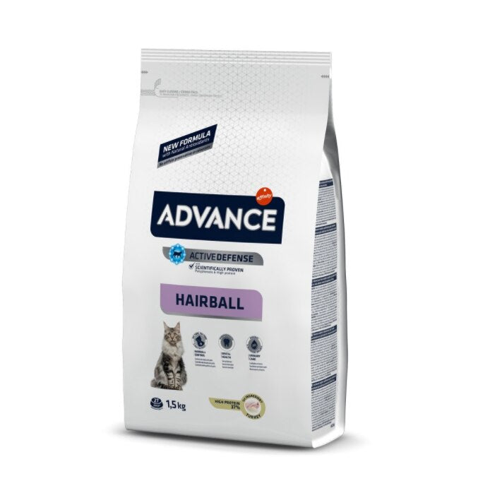 Advance Hindili Hairball (Tüy Yumağı Önleyici) Yetişkin Kedi Kuru Maması 1,5 kg