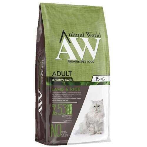 Animal World Kuzulu Yetişkin Kedi Kuru Maması 15 kg
