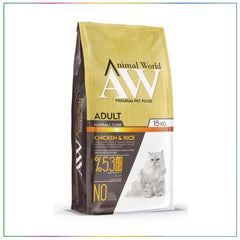 Animal World Tavuklu Hairball Tüy Yumağı Önleyici Yetişkin Kedi Kuru Maması 15 kg