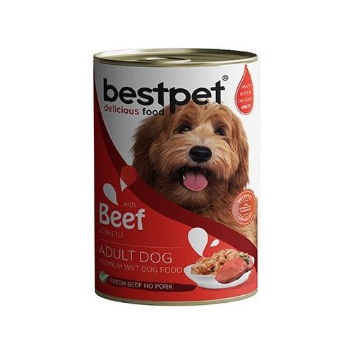 Bestpet Sığırlı Yetişkin Köpek Konserve Yaş Maması 400 gr