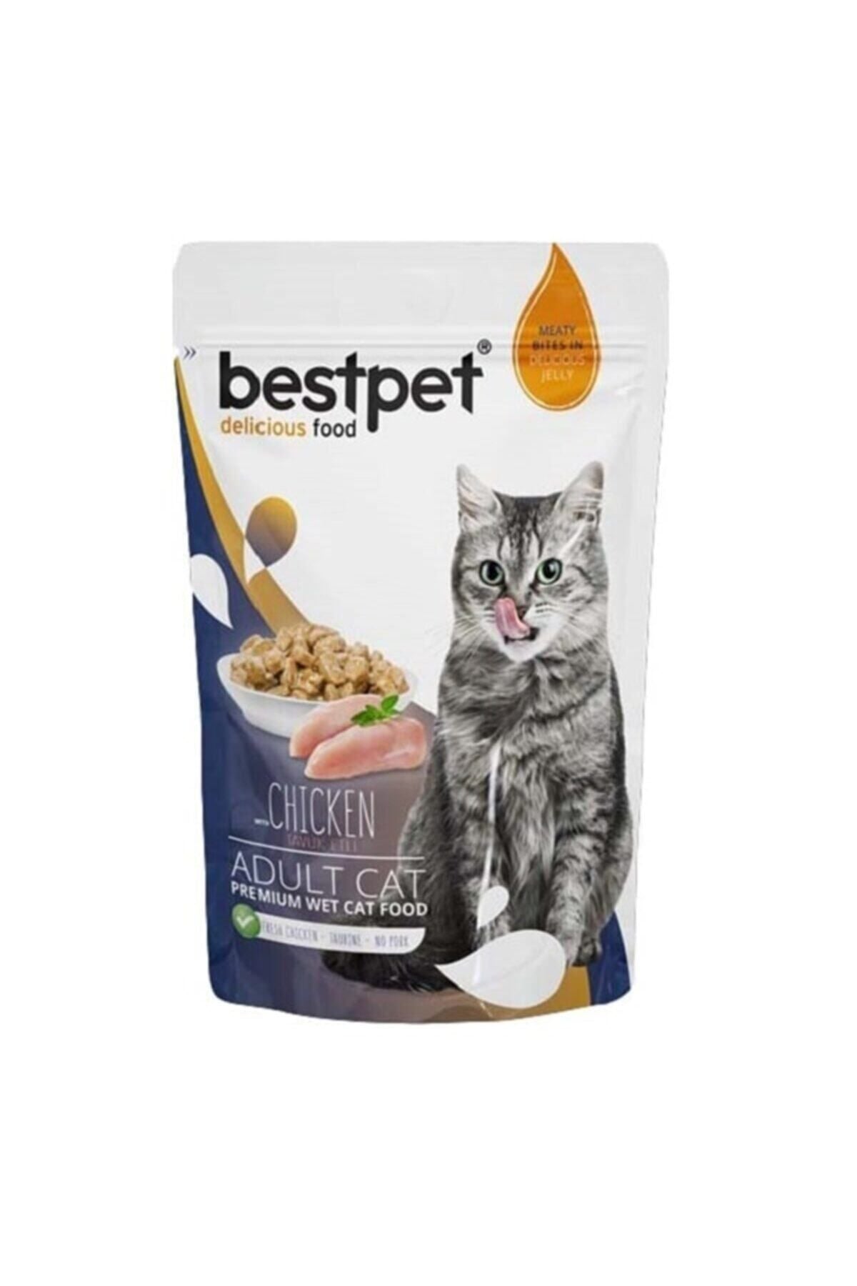 BestPet Tavuklu Yetişkin Kedi Konserve Yaş Maması 85 gr