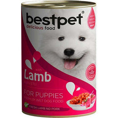 Bestpet Kuzulu Yavru Köpek Konserve Yaş Maması 400 gr