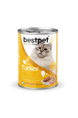 Bestpet Hindili Yetişkin Kedi Konserve Yaş Maması 400 gr