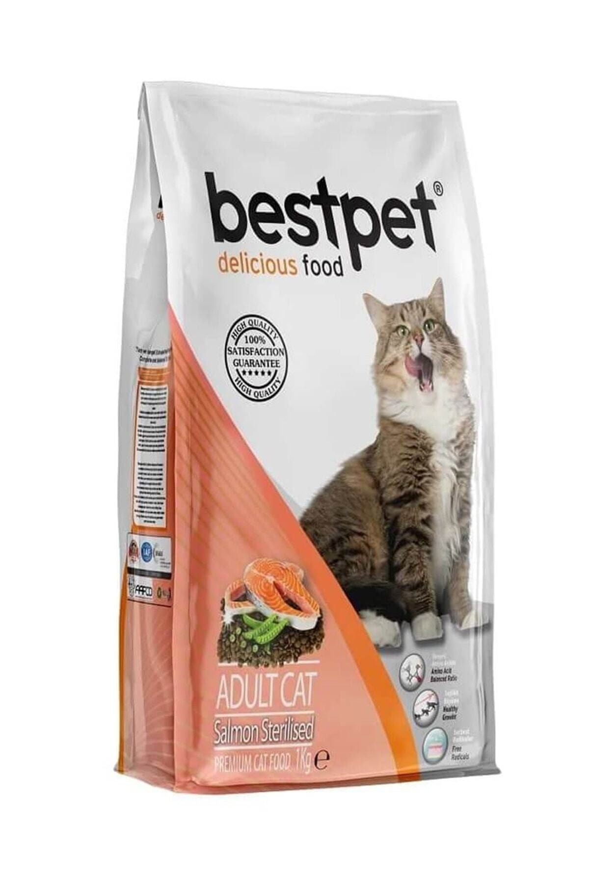 Bestpet Somonlu Kısırlaştırılmış Yetişkin Kedi Kuru Maması 1 kg