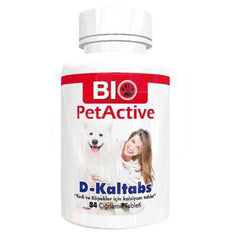 Bio Petactive D-Kaltabs Kedi ve Köpekler için Kalsiyum Vitamin Tablet 126 gr