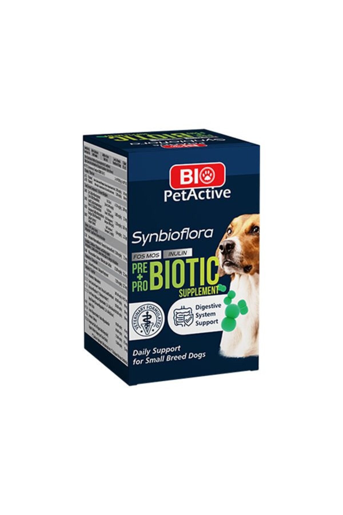 Bio Petactive Synbioflora Küçük Irk Köpek Prebiotic 60 Tablet 30 gr