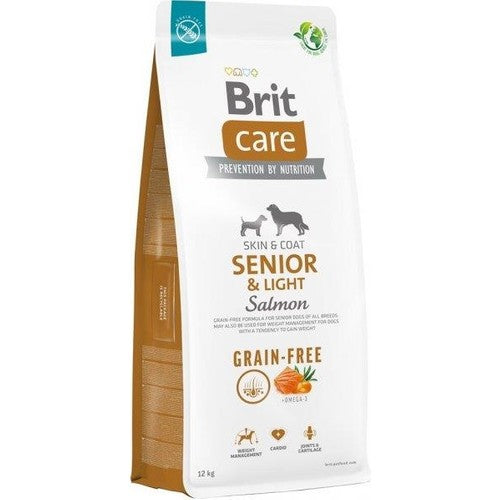 Brit Care Grain-Free Tahılsız Somonlu Light Yaşlı Köpek Kuru Maması 12 kg