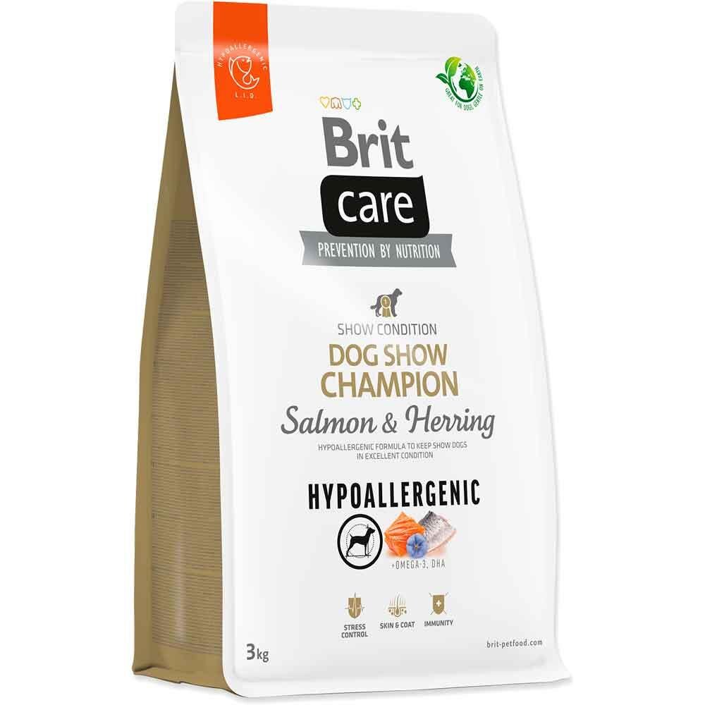 Brit Care Dog Show Champion Somonlu ve Balıklı Hipoalerjenik Yetişkin Köpek Kuru Maması 3 kg