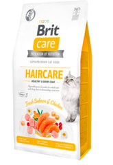 Brit Care Grain-Free Tahılsız Tavuklu ve Somonlu Haircare Deri ve Tüy Sağlığı için Yetişkin Kedi Kuru Maması 2 kg