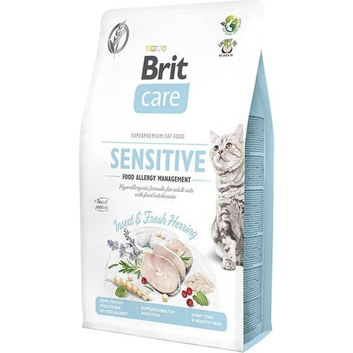 Brit Care Grain-Free Tahılsız Ringa Balıklı Larva Proteinli Hipoalerjenik Alerji Kontrolü Yetişkin Kedi Kuru Maması 2 kg