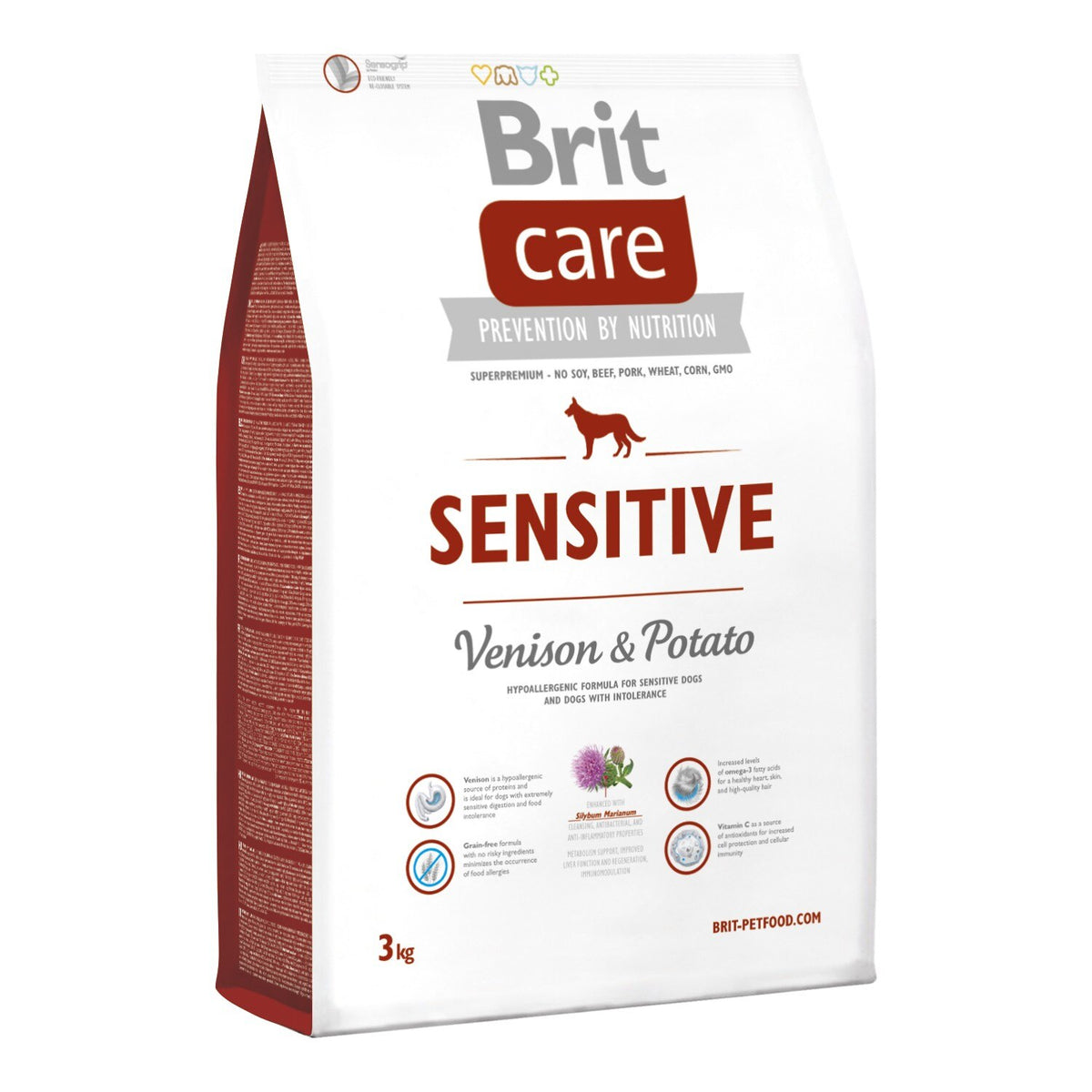 Brit.Care Grain-Free Geyikli ve Patatesli Sensitive Yetişkin Köpek Kuru Maması 3 kg(PSF)