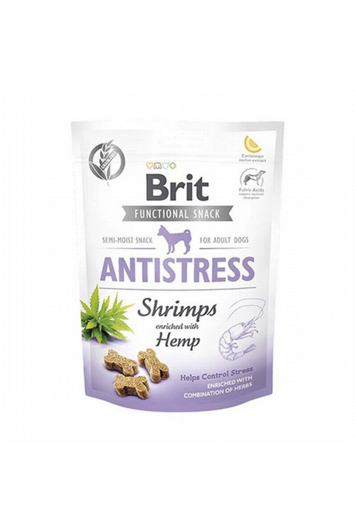 Brit Care Snack Antistress Karidesli ve Kenevirli Sakinleştirici Etkili Köpek Ödül Maması 150 gr