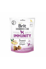 Brit Care Snack Immunity Zencefilli ve Larva Proteinli Bağışıklık Destekleyici Köpek Ödül Maması 150 gr