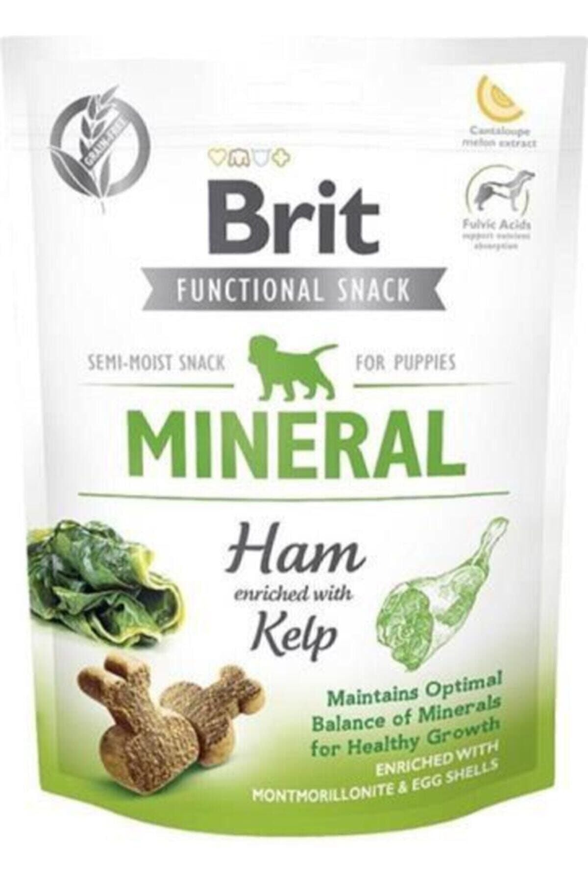 Brit Care Snack Mineral Jambon ve Yosunlu Yavru Köpek Ödül Maması 150 gr