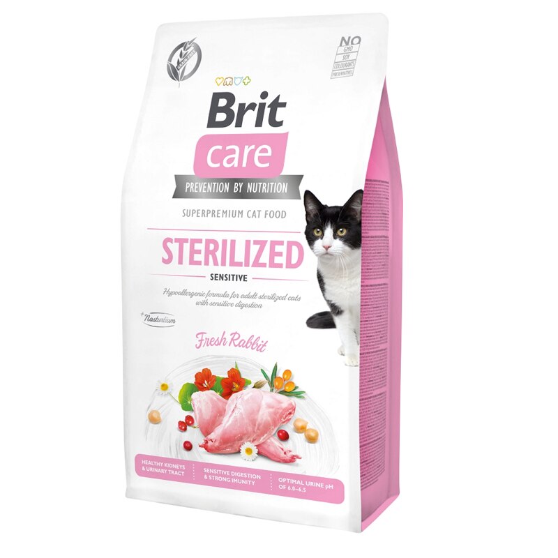 Brit Care Grain-Free Tahılsız Tavşanlı Kısırlaştırılmış Hassas Yetişkin Kedi Kuru Maması 7 kg