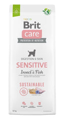 Brit Care Sustainable Balıklı ve Pirinçli Larva Proteinli Sensitive Yetişkin Köpek Kuru Maması 12 kg