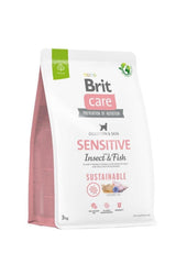 Brit Care Sustainable Balıklı ve Pirinçli Larva Proteinli Hassas Yetişkin Köpek Kuru Maması 3 kg