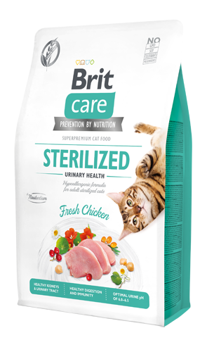 Brit Care Grain-Free Tahılsız Tavuklu Urinary İdrar Sağlığı Destekleyici Kısırlaştırılmış Yetişkin Kedi Kuru Maması 2 kg